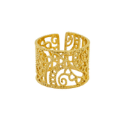 Cuff Ring - Paisley - Gold