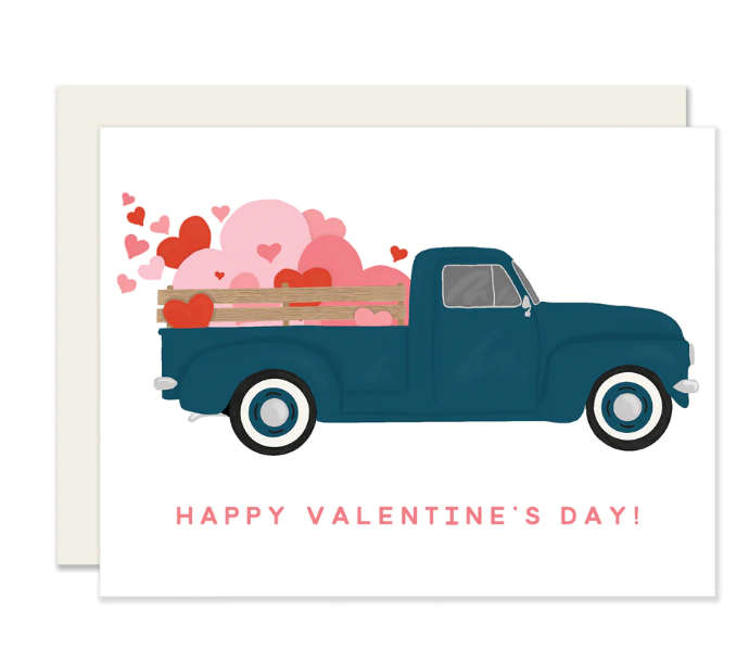 Truckload of  Valentines Card