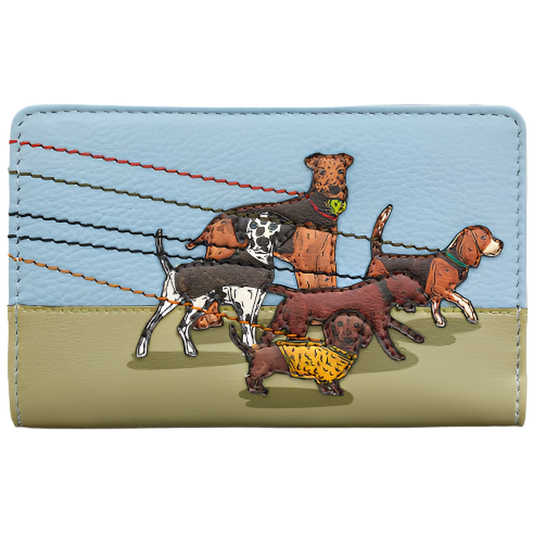 Small Zip Around Purse  - Dog Walk