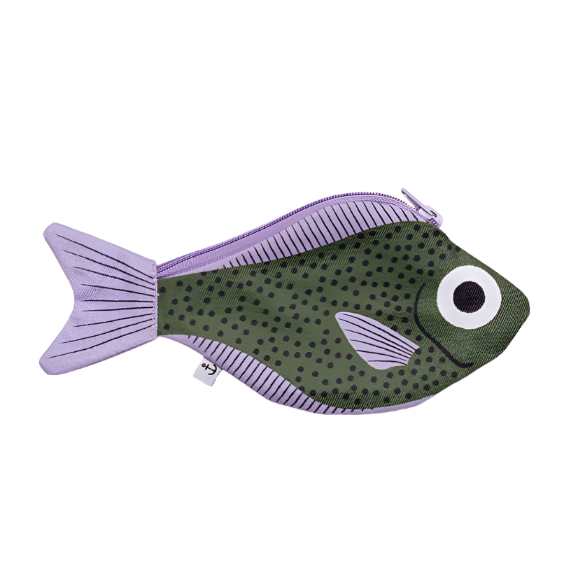 Sweeper Fish Purse - Green