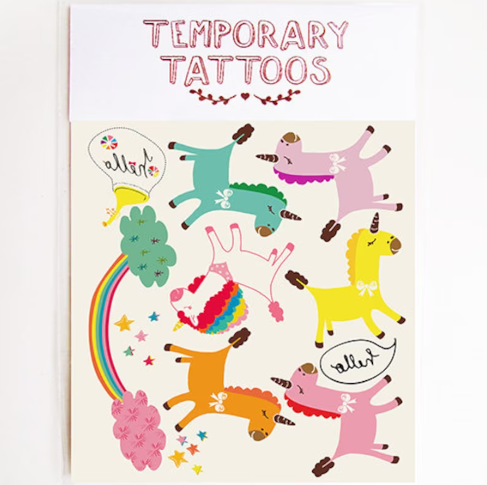 Temporary Tattoos - Rainbow Unicorns