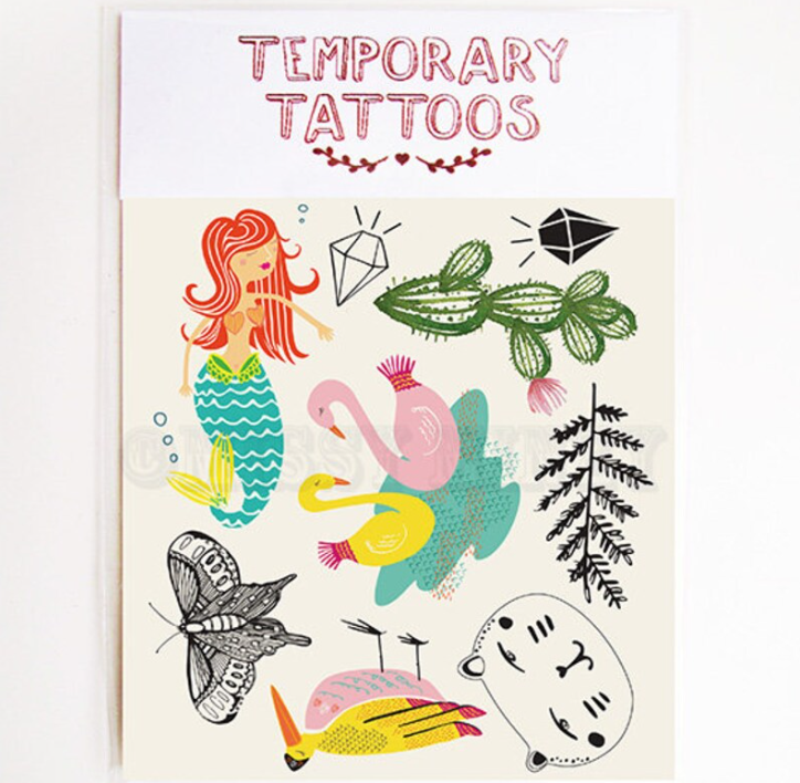 Temporary Tattoos - Assorted Colourful