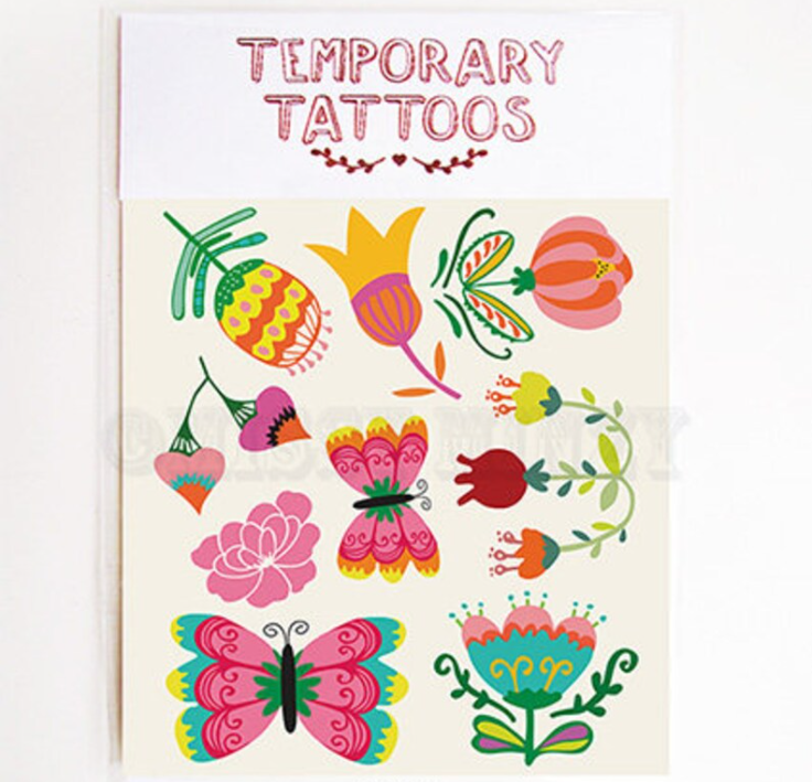 Temporary Tattoos - Flower Garden