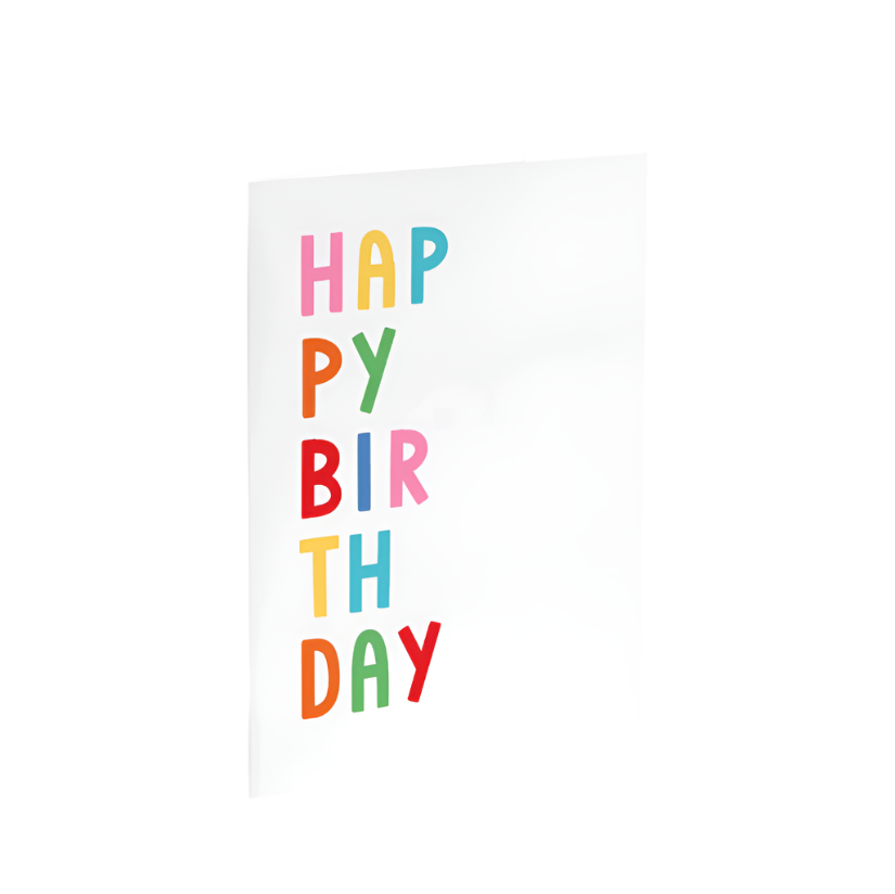 Colourful Happy Birthday Card