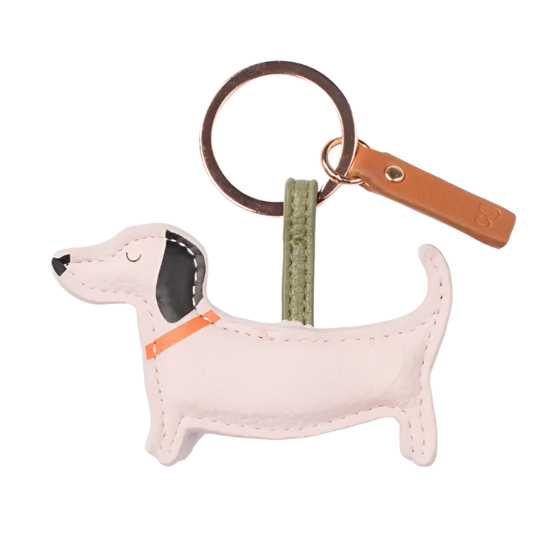 CG Vegan Leather Keyring  - Frank Sausage Dog
