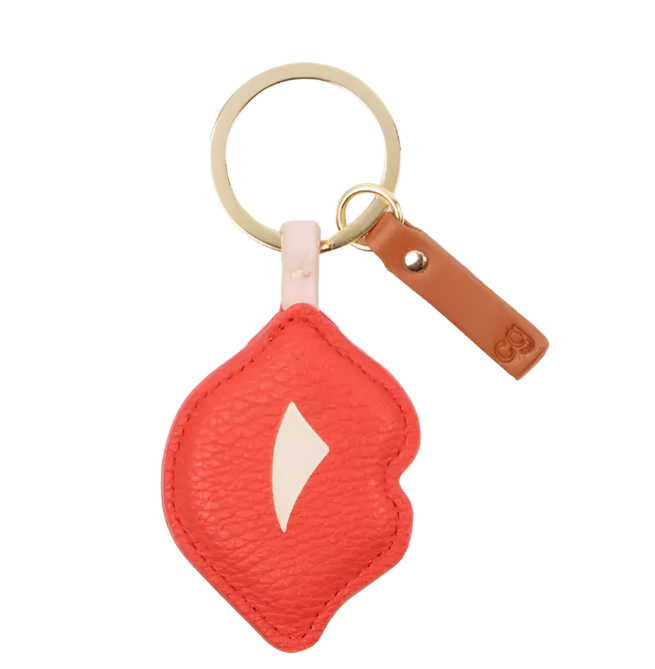 CG Vegan Leather Keyring  - Lips