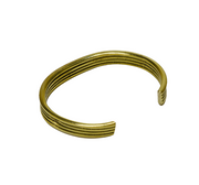 Cuff Bracelet - Stacked Brass