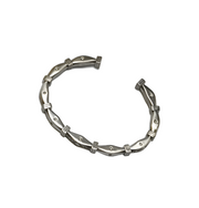 Cuff Bracelet - Evil Eye Steel