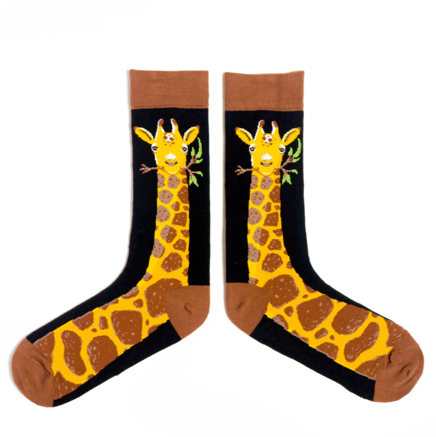 Spencer Flynn Men's Socks -  Long-Necked Socks (Giraffe)