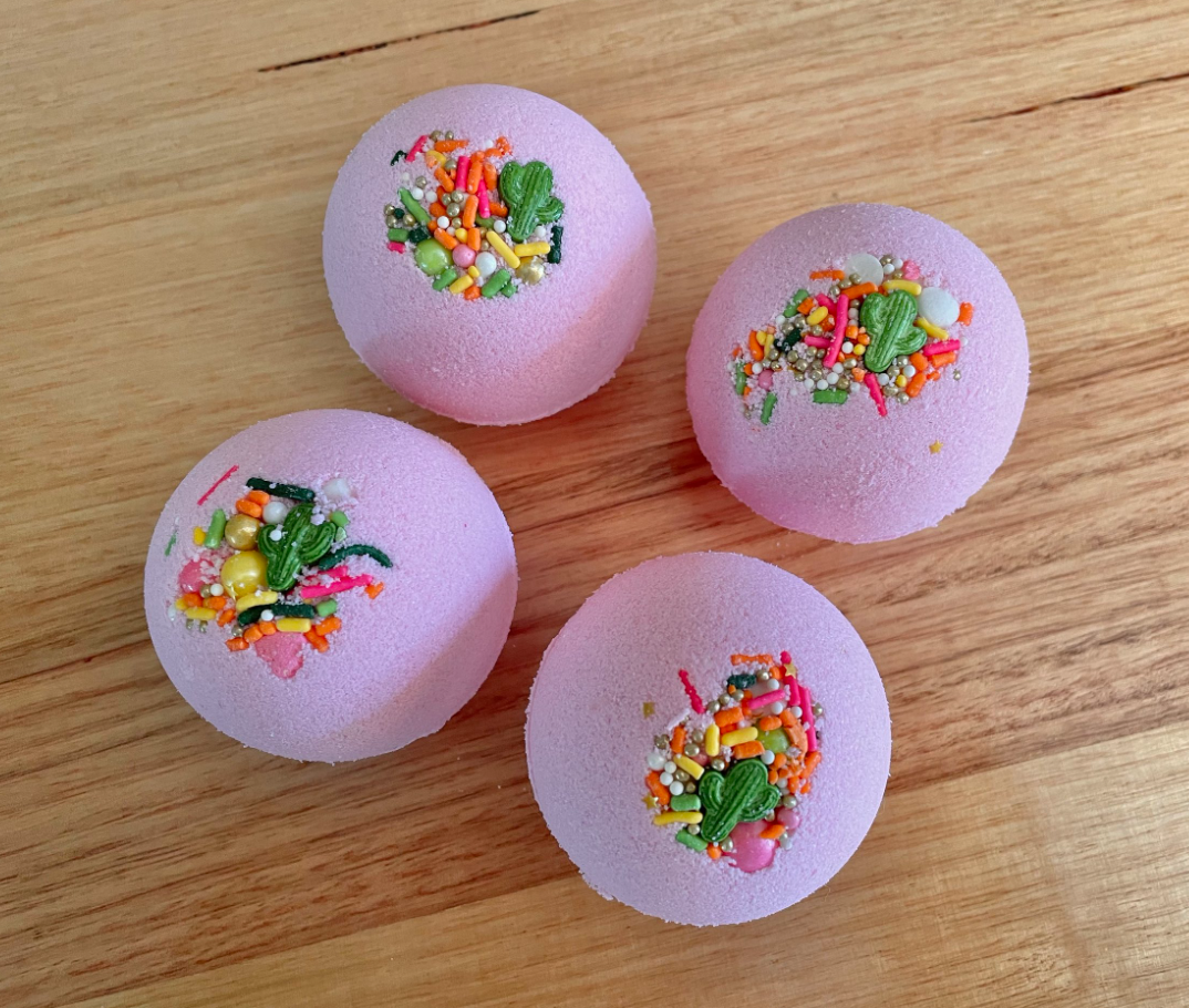 Goat Milk Bath Bomb - Cactus Flower