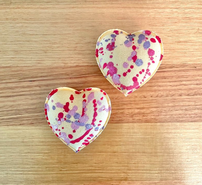 Heart Goat Milk Bath Bomb - Sweet Nectar and Hibiscus