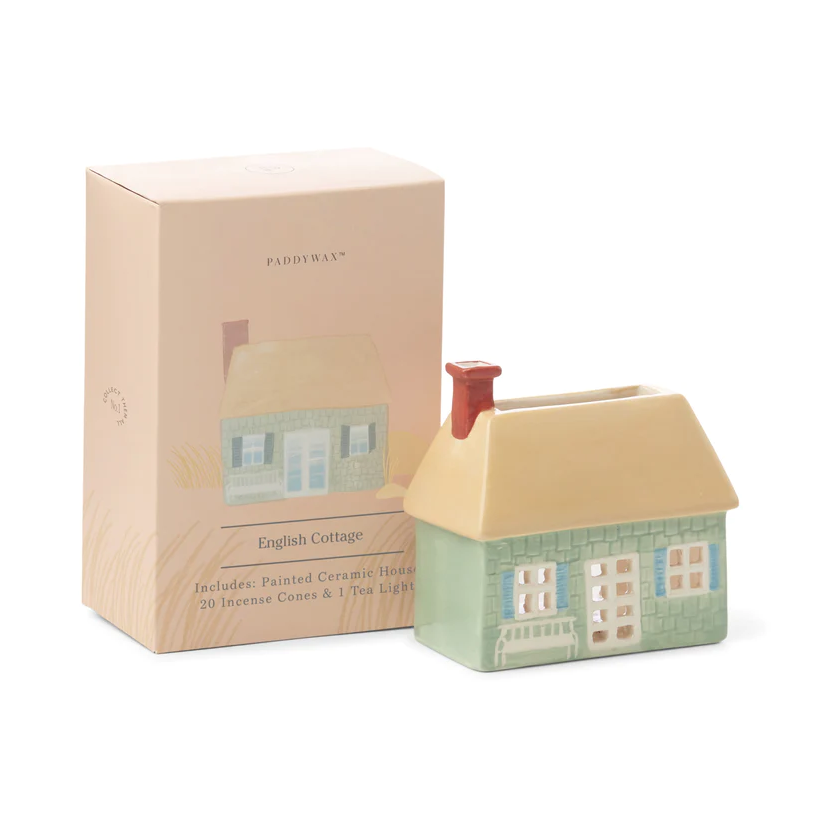 Incense & Tea Light Holder - English Cottage
