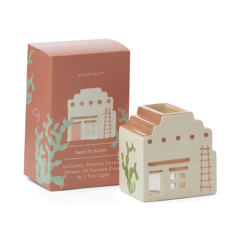 Incense & Tea Light Holder - Santa Fe Adobe