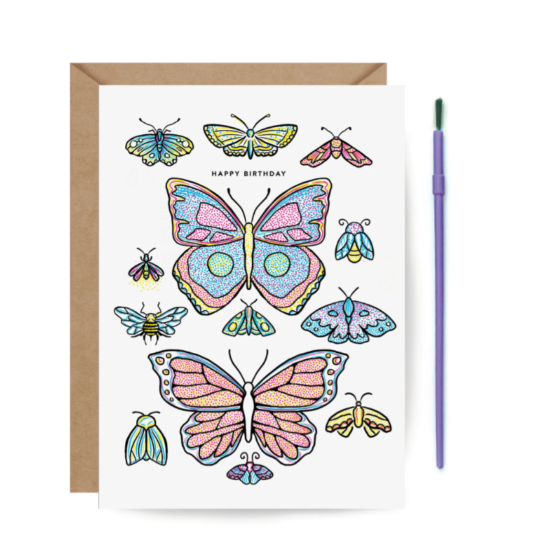Paint With Water Butterfly Card