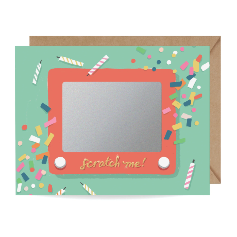 Scratch Off Birthday Scratch-A-Sketch Card