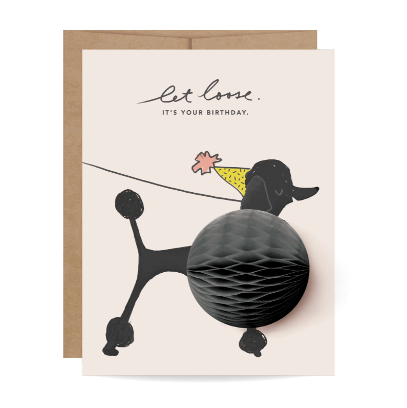 Pop-Up Poodle Card