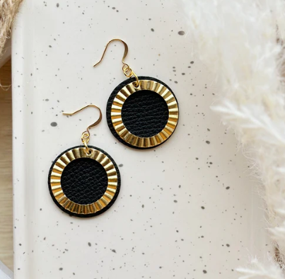 Dex Drop Earrings - Coal