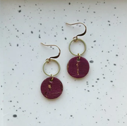 Pai Drop Earrings - Cranberry