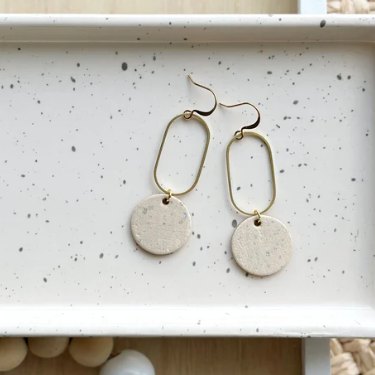 Cinta Drop Earrings - Lunar