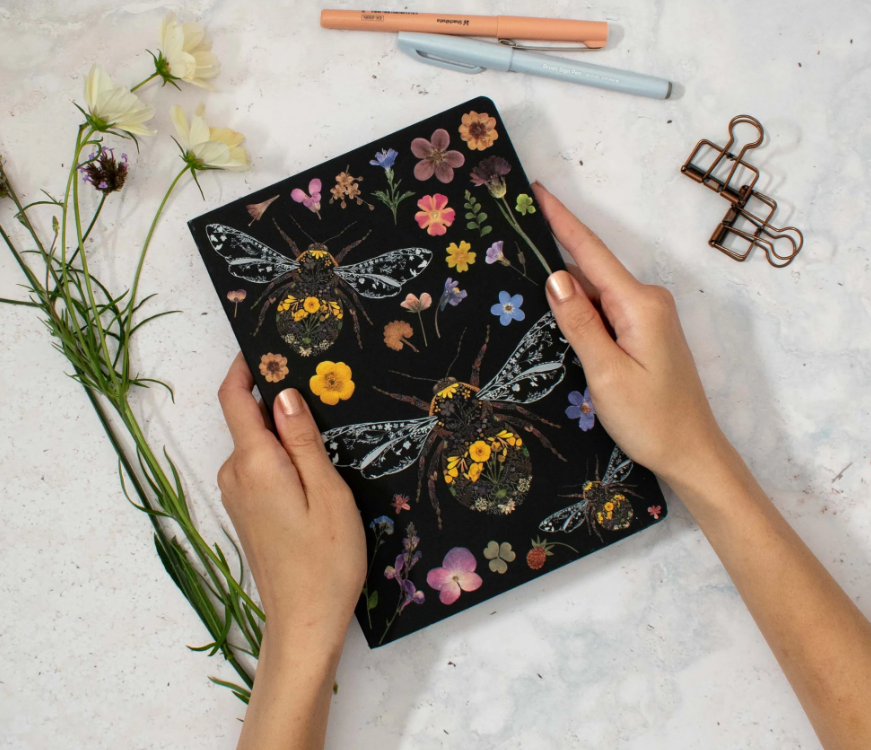 Three Bumblebees A5 Notebook