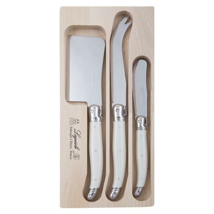 Debutant Cheese Knife Set of 3 - White