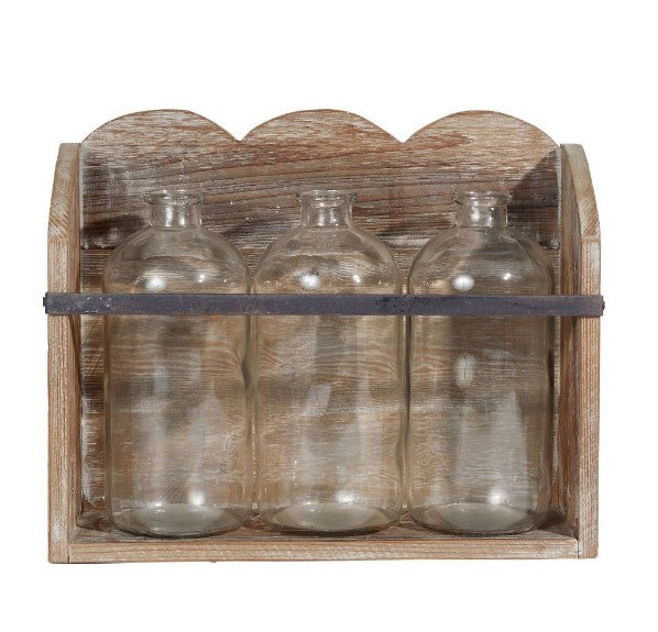 Bottles In Scalloped Stand