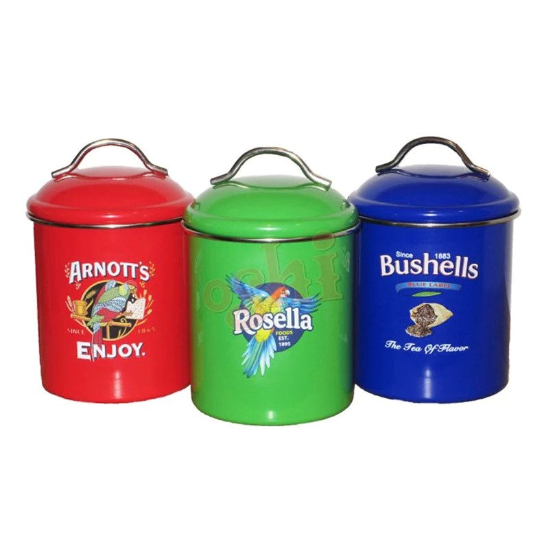 Canisters Set of 3 - Coloured