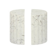 Strie Marble Bookends Set of 2