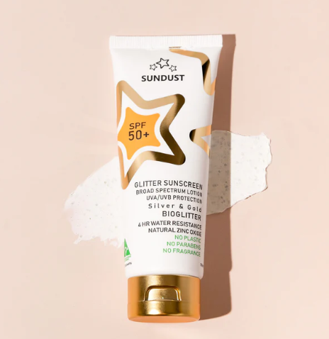 Gold & Silver Glitter Sunscreen SPF50+