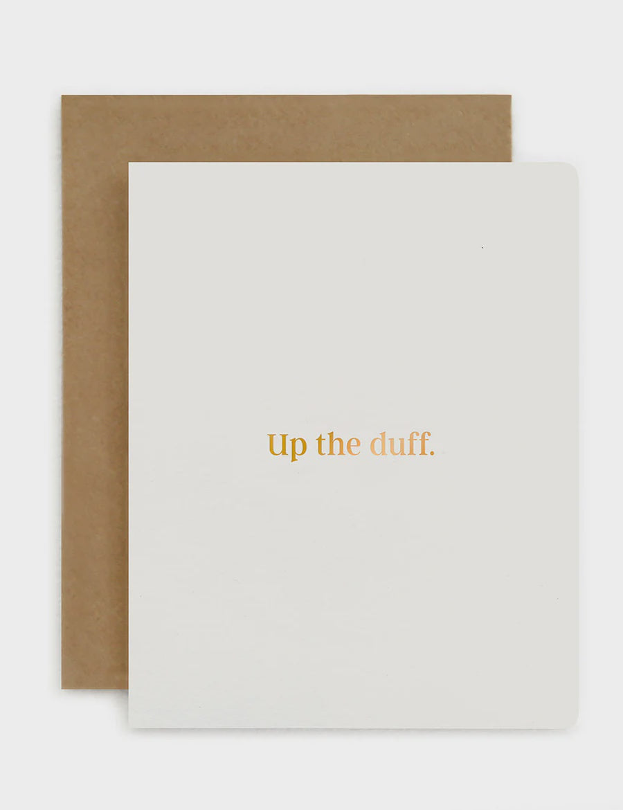 Up The Duff Card