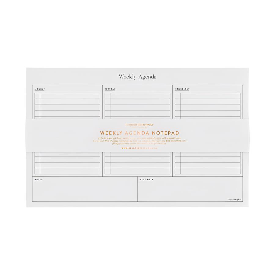 Weekly Agenda Fridge Notepad
