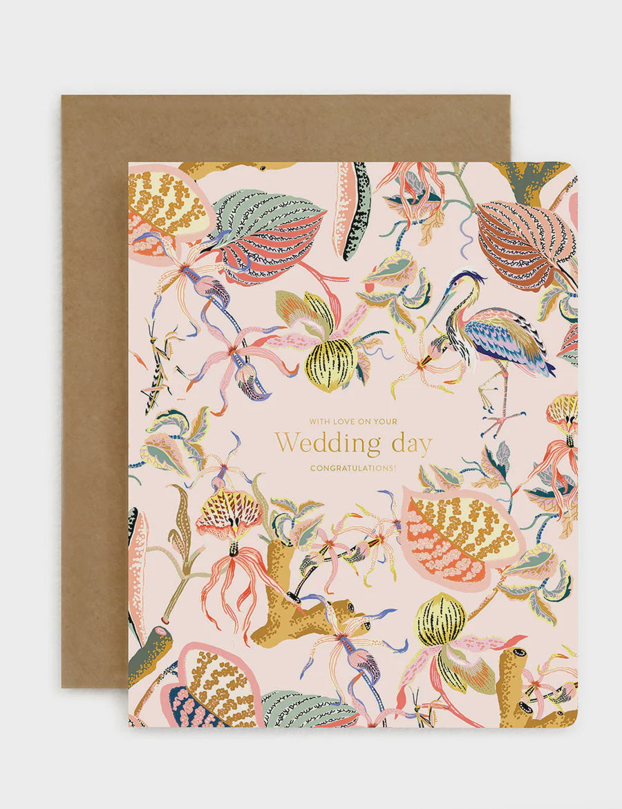 Wondergarden Wedding Day Card