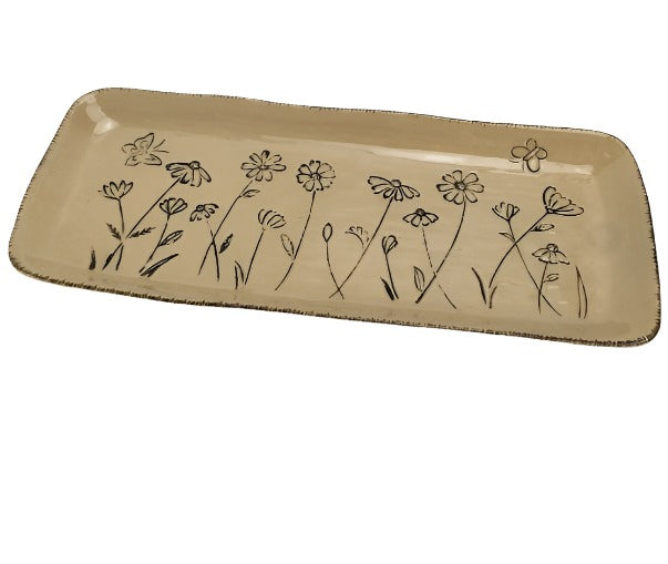 Aubrey Floral Platter