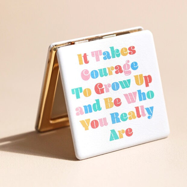 Compact Mirror - Be Yourself Rainbow