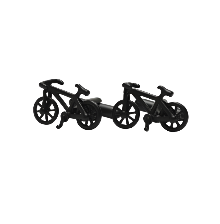Cufflinks - Matte Black Bicycle – Wileaway