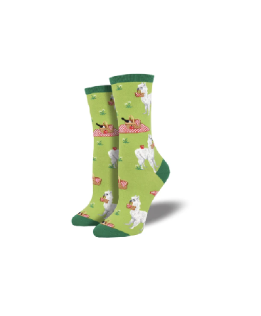Ladies socks- Alpaca Lunch Green