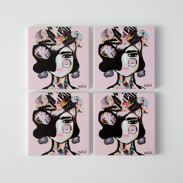 Ceramic Coaster - The Artist Lab Inkheart