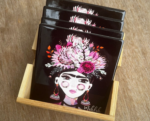 Ceramic Coaster - The Artist Lab Inkheart