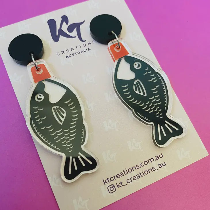 Soy Sauce Fish Acrylic Earrings