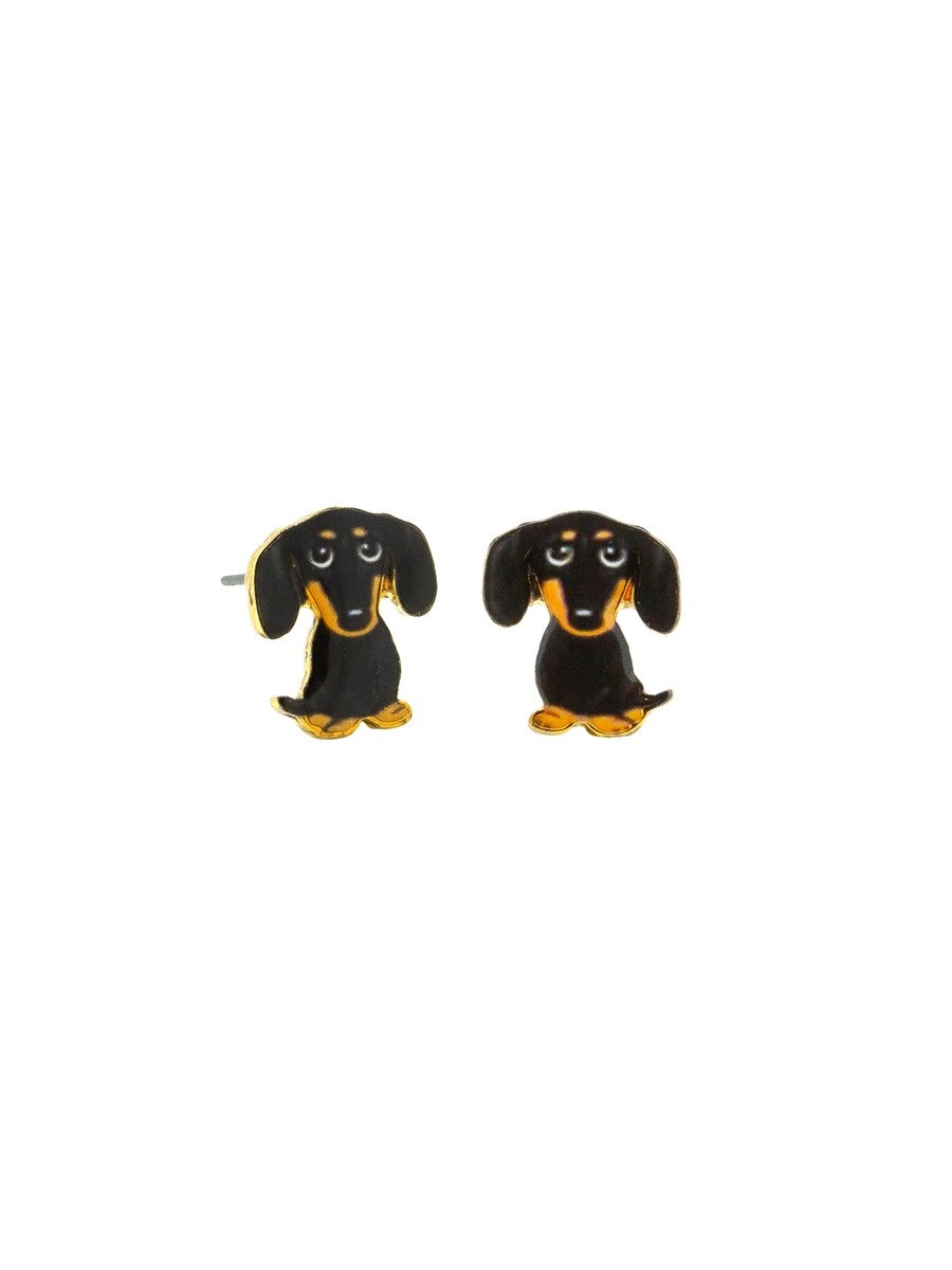 Frankie Stud Earrings - Black