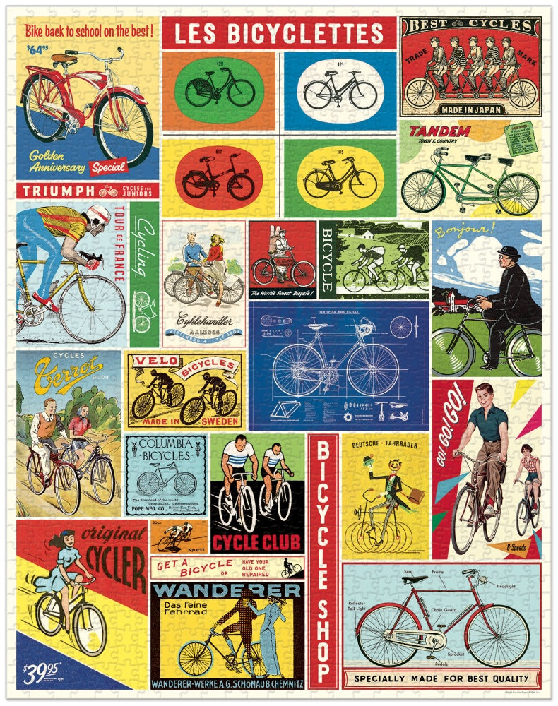 1000PC Vintage Puzzle - Bicycles