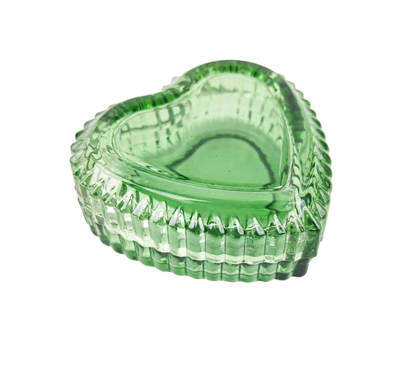 Tommy Glass Heart Cannister - 9cm