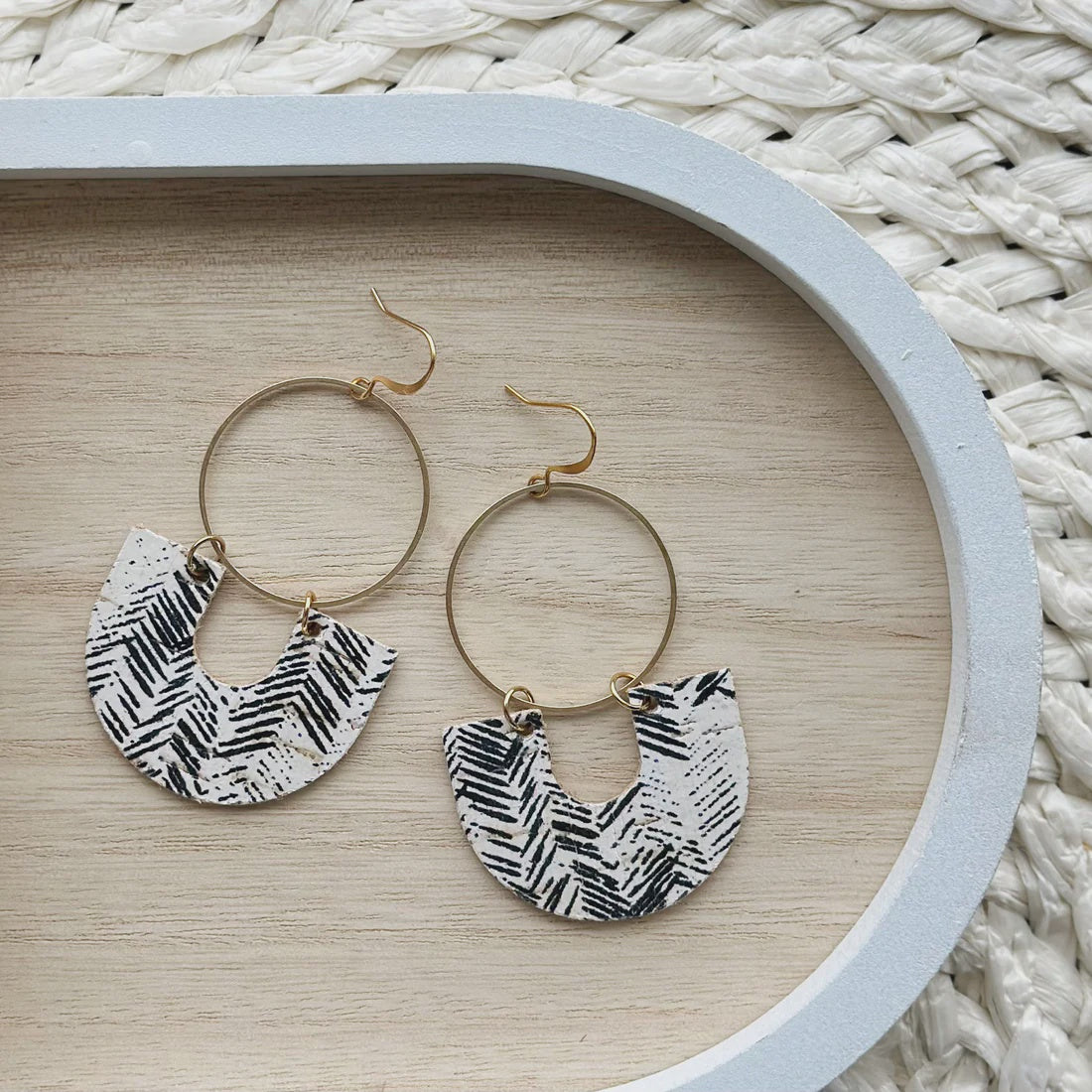 Ulu Hoop Earrings - Whipstitch