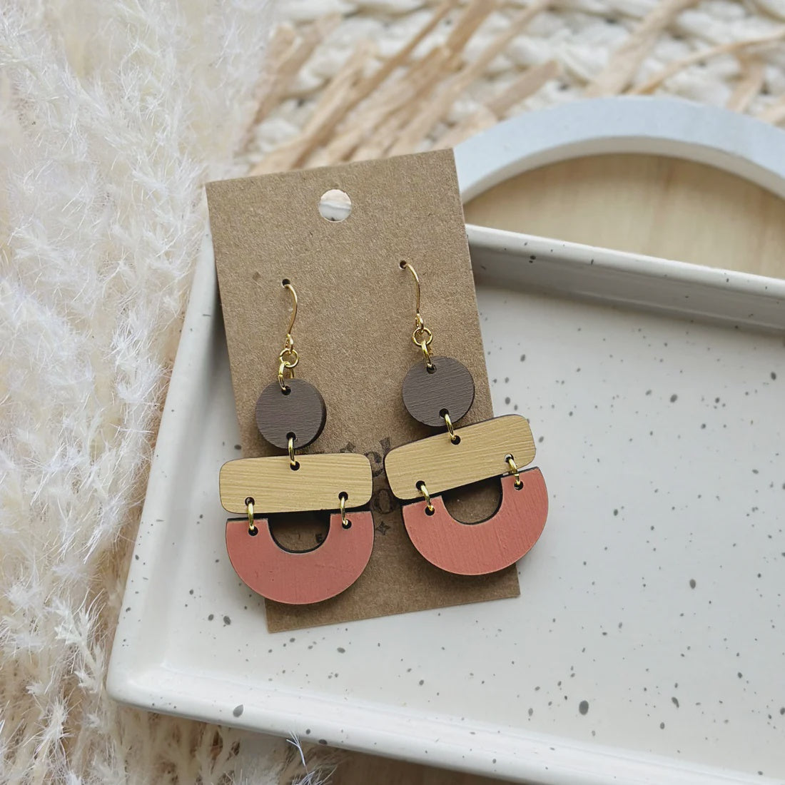 Zuma Drop Earrings - Clay Mix