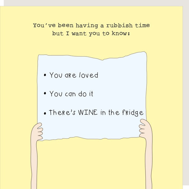 Having A Rubbish Time Motivation Card