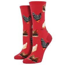 Ladies Socks - Hen House Red