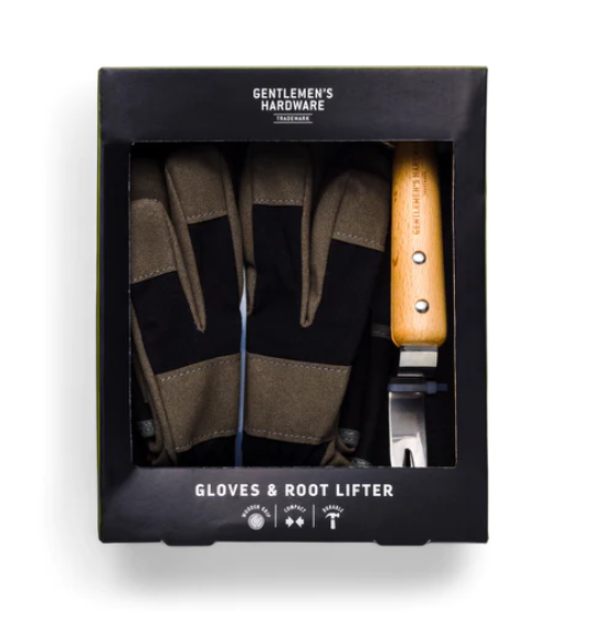 Leather Gloves & Root Lifter