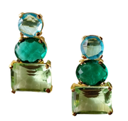 Lida Cascading Gem Earring