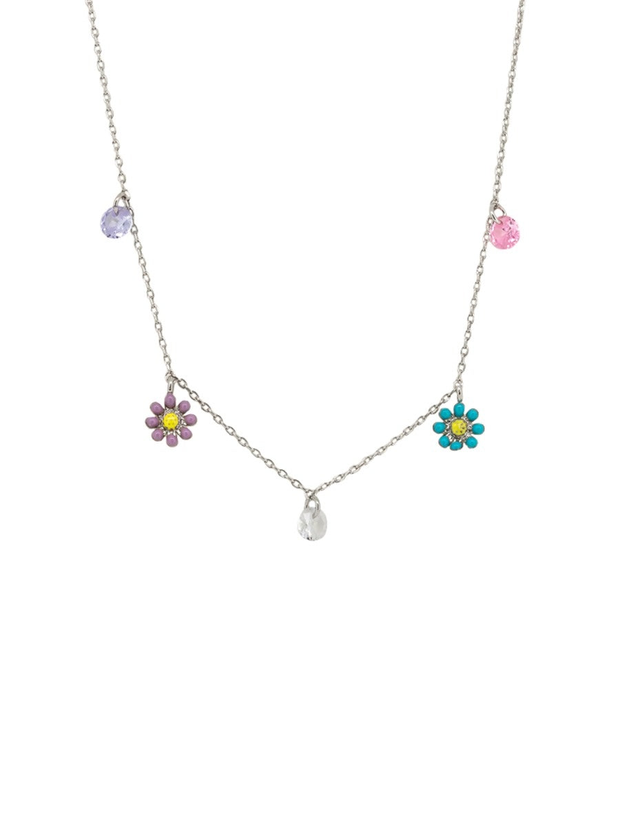 Petite Daisy Necklace - Silver