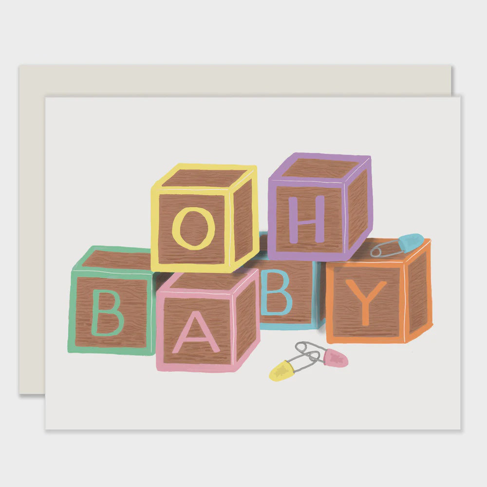 Oh Baby Blocks Card